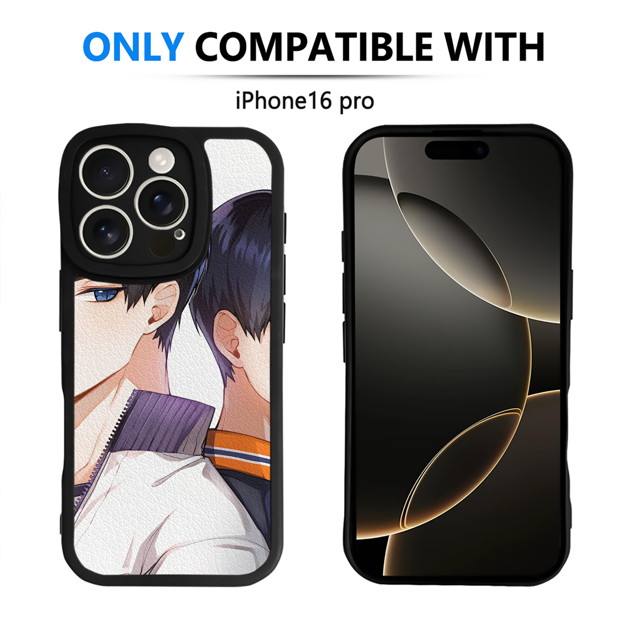 （画像用） ハイキュー!! Haikyu!! 【iPhone 16シリーズ対応】シリコンスマホケース（レザー調） 材質：シリコン